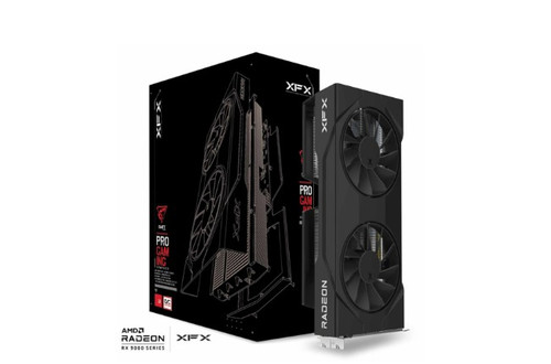 XFX Swift AMD Radeon RX 9060 XT OC Gaming Edition with 16GB GDDR6 HDMI 2xDP, AMD RDNA™ 4  (RX-96TSW16BQ)
