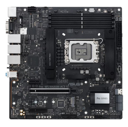 ASUS PRO WS W680M-ACE SE Intel LGA1700 Micro-ATX WorkstationMotherboard, PCIe 5.0 x16, DDR5, Dual Intel® 2.5 Gb Ethernet ASUS PRO WS W680M-ACE SE Intel LGA1700 Micro-ATX WorkstationMotherboard, PCIe 5.0 x16, DDR5, Dual Intel® 2.5 Gb Ethernet