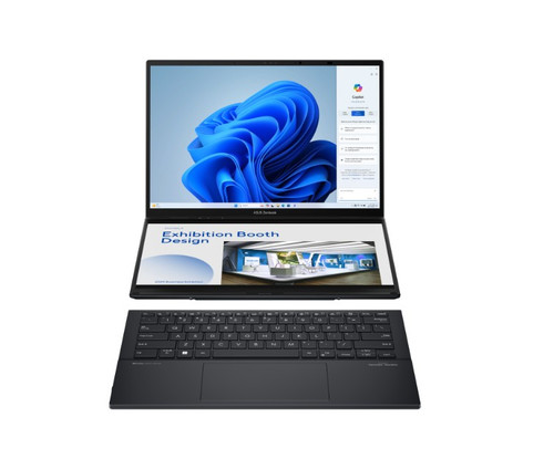 ASUS ZenBook Duo 14' UX84063K (2880 x 1800) OLED Touchscreen Display Intel Core Ultra 9 285H 32GB RAM 1TB SSD Intel Arc Graphics Win11 Home Laptop ASUS ZenBook Duo 14' UX84063K (2880 x 1800) OLED Touchscreen Display Intel Core Ultra 9 285H 32GB RAM 1TB SSD Intel Arc Graphics Win11 Home Laptop