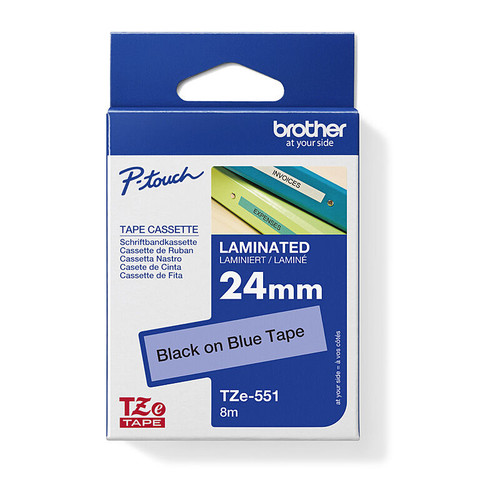 Brother Laminated 24mm x 8m - TZe551 Labelling Tape
