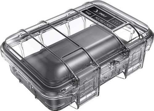 Pelican M40 Waterproof Hard Micro Clear Case with Black Liner