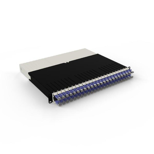 Patchbox.One 8RU STP Violet Cat6A Cable Management System, Includes 24x 8RU Violet Casettes, 3x Patchcatch Pairs &amp; 1x /Dev/Mount Pair