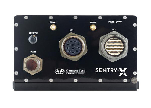 Connect Tech Sentry-X2 Embedded System with NVIDIA Jetson AGX Orin Industrial Module with Passive Cooling, 2 TB NVMe, 4x 3G-SDI inputs, MIL-STD-1553 Connect Tech Sentry-X2 Embedded System with NVIDIA Jetson AGX Orin Industrial Module with Passive Cooling, 2 TB NVMe, 4x 3G-SDI inputs, MIL-STD-1553