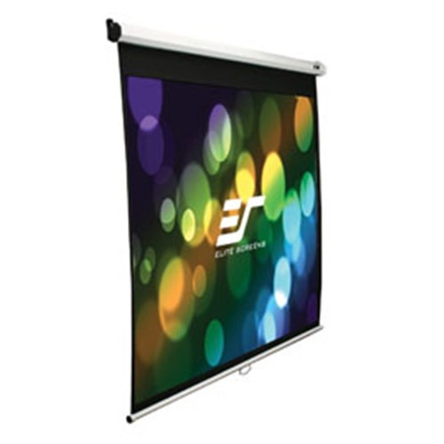 150 169 PULL DOWN SCREEN MANUAL PULL WITH WALL / CEILING MOUNT - WHITE CASING 150 169 PULL DOWN SCREEN MANUAL PULL WITH WALL / CEILING MOUNT - WHITE CASING