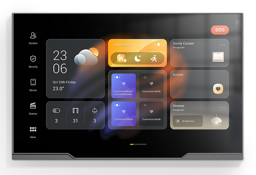 AKUBELA 10.36 TOUCH SCREEN WITH CAM IN GREY ZIGBEE GATEWAY ANDROID 12 VERSION