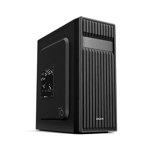 Zalman T6, Mid-Tower, Drive Bays: 2x 3.5" or 2.5", 2x 2.5", 1x 5.25", Expansion Slot: 7, Motherboard Support: ATX/ mATX/ Mini-ATX, Pre-Installed Fan: 1x 120mm, Black, 1 Year Warranty Zalman T6, Mid-Tower, Drive Bays: 2x 3.5" or 2.5", 2x 2.5", 1x 5.25", Expansion Slot: 7, Motherboard Support: ATX/ mATX/ Mini-ATX, Pre-Installed Fan: 1x 120mm, Black, 1 Year Warranty