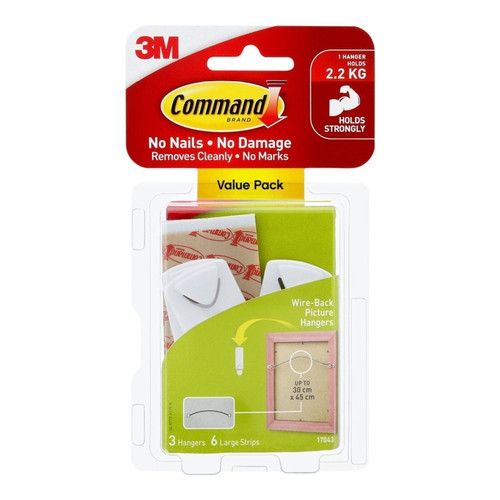 Command Hanger 17043 Pack of 3 Box of  4