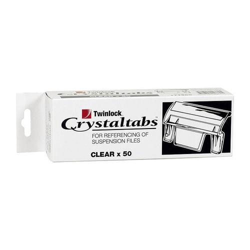 Crystalfile Tabs Clear Pack of 50 Crystalfile Tabs Clear Pack of 50