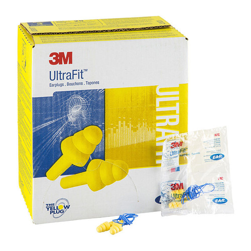 3M  E-A-R  UltraFit  Earplugs 340-4004, Corded, Poly Bag, 400 Pair/Case 3M  E-A-R  UltraFit  Earplugs 340-4004, Corded, Poly Bag, 400 Pair/Case