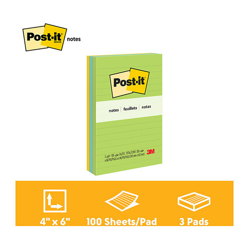 Post-It Notes 660-3AU 101x152 Pk3