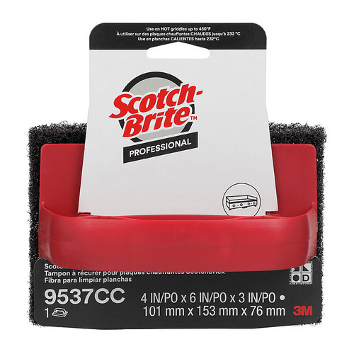 Scotch Brite Griddle Scrubber 9837CC 4in Cs12