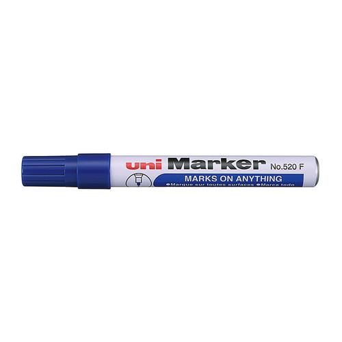Uni Permanent Bullet Marker Blue Box 12