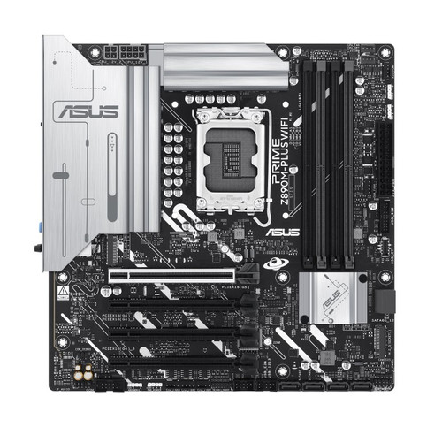 ASUS PRIME Z890M-PLUS WIFI-CSM LGA1851 mATX Motherboard 192GB, DDR5, 1 x PCIe 5.0 x16 slots, 3 x M.2 slots, 6 x SATA 6Gb/s