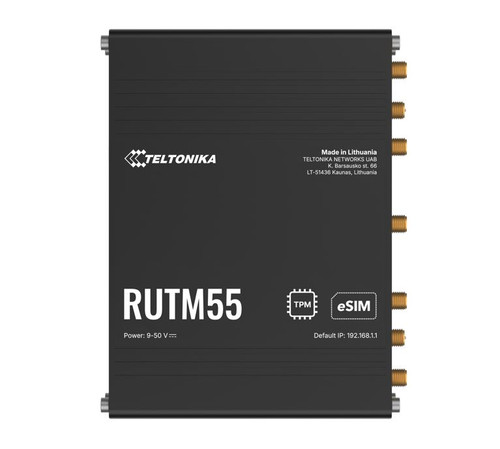 Teltonika RUTM55 Dual 5G Router, Dual SIM & eSIM™, Telit 5G Modem, Auto-Failover,