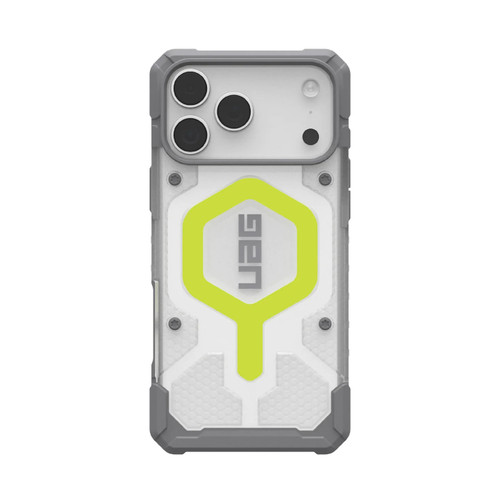 UAG Pathfinder Clear MagSafe Apple iPhone 17 Pro Max (6.9') Rugged Case - Active Neon (114552118181), 18ft Drop Protection (5.5M), 10 Years Warranty