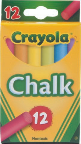 Chalk Crayola Coloured 51816 Box 12 Packs