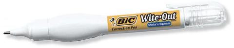 Correction Pen Bic Wite Out Shake N Squeeze 6235 Card 1