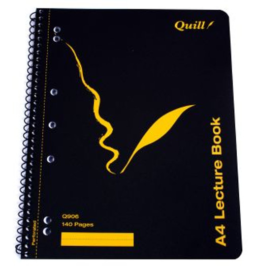 Lecture Book Quill 10506A A4 Side Opening Pack 10