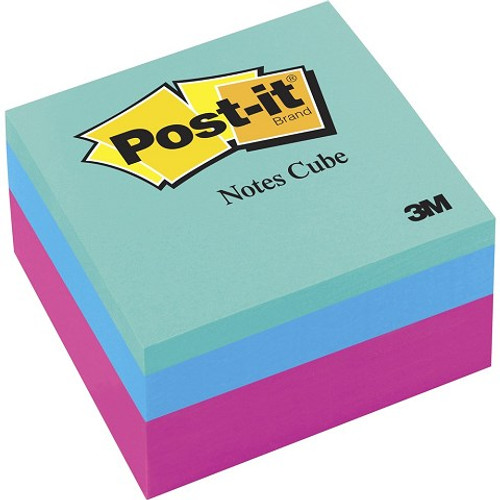 Post It Note 3M 2054PP Memo Cube 76 x 76mm Greenwave 400 Sheet