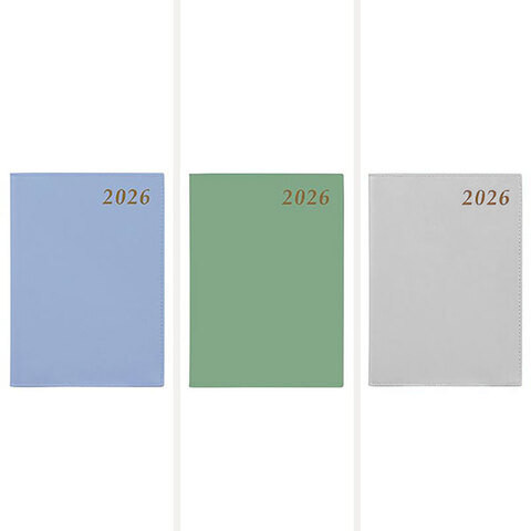 Diary Cumberland Soho A6 Day To A Page 61SSH PVC Spiral Assorted Y2026