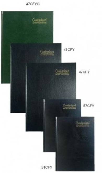 Diary Cumberland Casebound Financial A5 Day Page Black 51CFY F2025/26