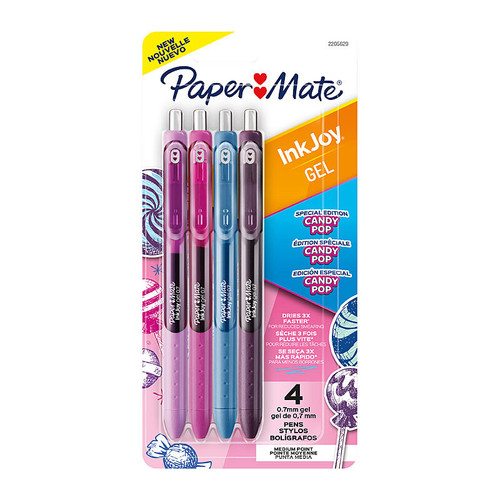 Paper Mate InkJoy Gel 07 Candy Pack of 4 Box of 6