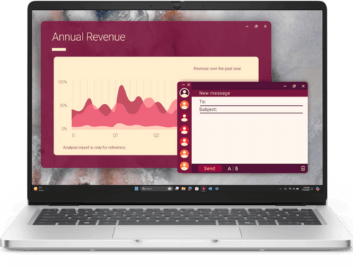 Dell Pro14 Notebook, 14" FHD+ IR, U5-235U, 16GB, 512GB, WL, Windows 11 Pro(AI), 3YR PRO