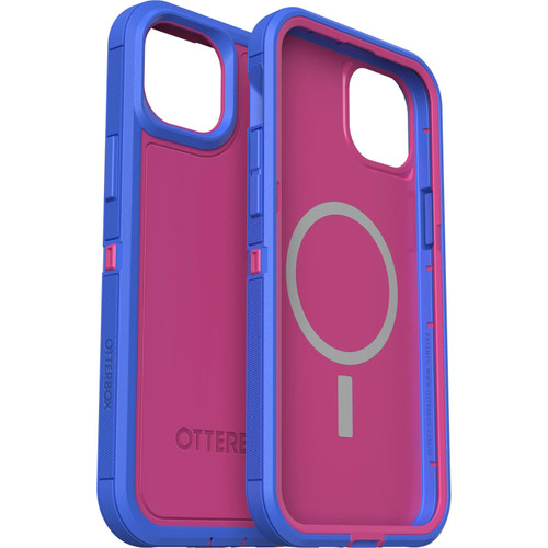 OtterBox Defender XT MagSafe Apple iPhone 14 Plus Case Blooming Lotus (Pink) - (77-89112), DROP+ 5X Military Standard, Raised Edges, 7 Years Warranty