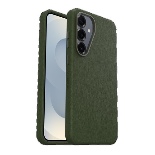 OtterBox Symmetry Cactus Leather Samsung Galaxy S25 5G (6.2') Case Cactus Grove Green - (77-97389), DROP+ 3X Military Standard, 7 Years Warranty