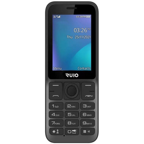RUIO F286 4G 128MB - Black(51850001) *AU STOCK*, 2.4', 48MB/128MB, Single SIM, 1500mAh Removable, 1 Year Warranty