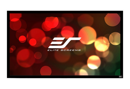 84 Fixed Frame 169 PROJECTOR SCREEN CINEGREY Black BACKED - EZFRAME