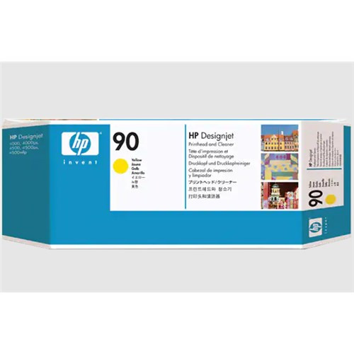 HP 90 Yellow PRINTHEAD ANDCLEANER FOR DJ 4000
