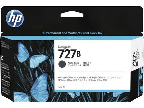 HP 727B Genuine Matte Black 130ml Inkjet Cartridge 3WX13A