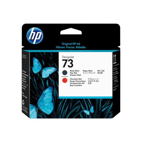 HP 73 MATTE Black CHROMATIC RED PRINTHEAD