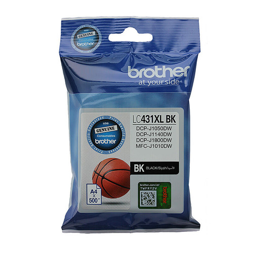 Brother LC-431XL Black Ink Cartridge - 500 pages