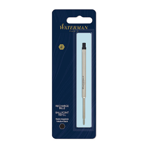 Waterman Ballpoint Refill Medium Blue Pack of 1