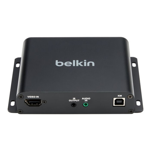 Belkin Cybersecurity and Secure KVM Extender Transmitter Copper CAT6 - Universal Video, UHD 4K@60Hz 4:2:0 up to 100m, TAA compliance, 3-Year Warranty