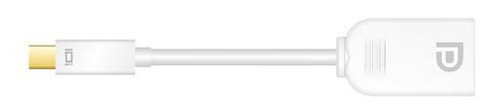 Cabac Mini Display Port (M ) to Display Port (F) cable - 15cm (LS)