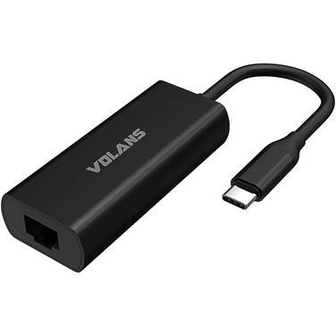 Volans VL-RJ45S-C, Aluminium USB-C to 2.5GbE Ethernet Network Adapter, 1 Year Warranty
