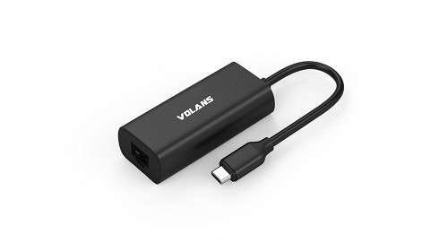 Volans VL-RJ45-CP, Aluminium USB-C to GbE Network Adapter with PD3.0, 1 Year Warranty