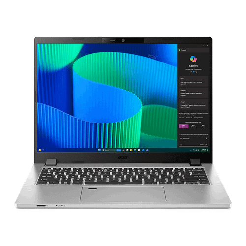 Acer TMP214-56 Core i5-120U/1 x 16GB DDR5/512GB PCIe NVMe SSD/14" WUXGA IPS 16:10/IntelÂ® Graphics/Win 11 Pro/FP/IntelÂ® Wireless Wi-Fi 6E/Webcam/3 Yr Onsite WTY