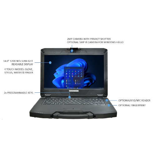 DURABOOK S14I, 14' FHD, Intel® Core™ Ultra 5 125U, Windows 11, 16GB RAM, 256GB PCIe SSD