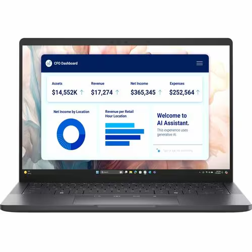 Dell Pro13 Premium Notebook, 13.3" QHD+ Touch, IR, U7-268V, 32GB, 512GB, Windows 11 Pro(CP+), 3Y PRO
