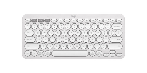 Logitech PEBBLE KEYS 2 K380S Slim, minimalistWireless Keyboard with customizable keys (Graphite)