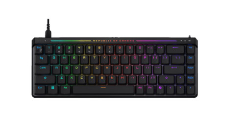 ASUS ROG Falchion Ace HFX 65% Compact Gaming Keyboard, Magnetic Switches,Interactive Touch Panel, Dual USB-C Ports