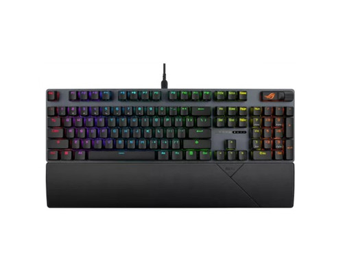 ASUS ROG Strix Scope II X Snow Gaming Keyboard Hot-swappable ROG NX Mechanical Switches V2, Sound-dampening foam P doubleshot keycaps or UV-coated