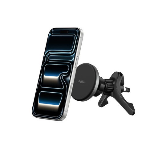 Belkin Magnetic Wireless Car Charging Vent Mount With Qi2 Black -  (WIC010fqBK), Soft-Touch, USB-C to USB-C, Prevent Scratches, 2 Years Warranty