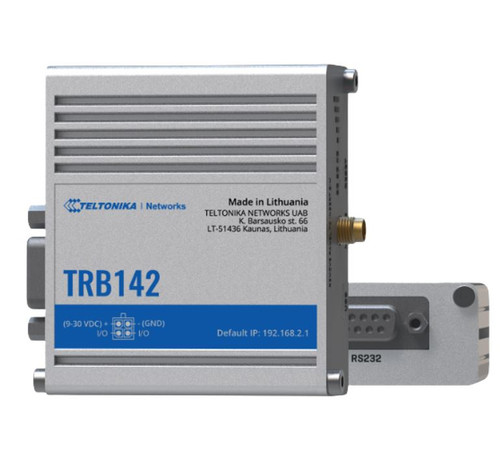 Teltonika TRB142 - Small, lightweight, powerful and cost-efficient Linux based LTE Industrial gateway board with RS232 interface.