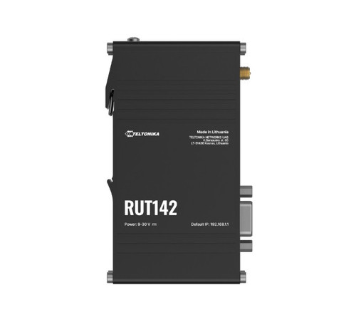 Teltonika RS232 Industrial Router, Wi-Fi 4, RS232  for Serial Communication, Integrated DIN Rail Bracket, 3-Pin Power Connector, PSU excluded
