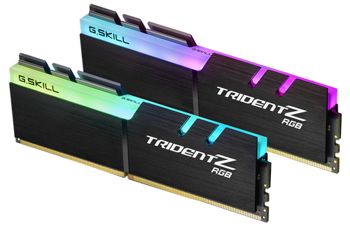 G.SKILL F4-3600C18D-32GTZR 32GB (2 x 16GB)/ PC4-28800 / DDR4 3600 Mhz/ Timings 18-22-22-42/ Voltage 1.35V/ Trident Z RGB